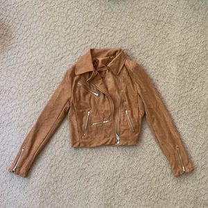 Faux suede jacket